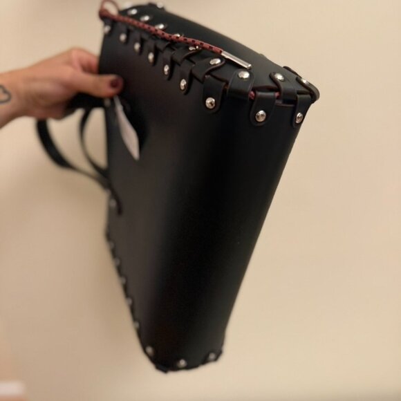 Coach Coachtopia Black Small Re-lacable Tote Bag Black Handbag Tote Leather NWT - Picture 14 of 15